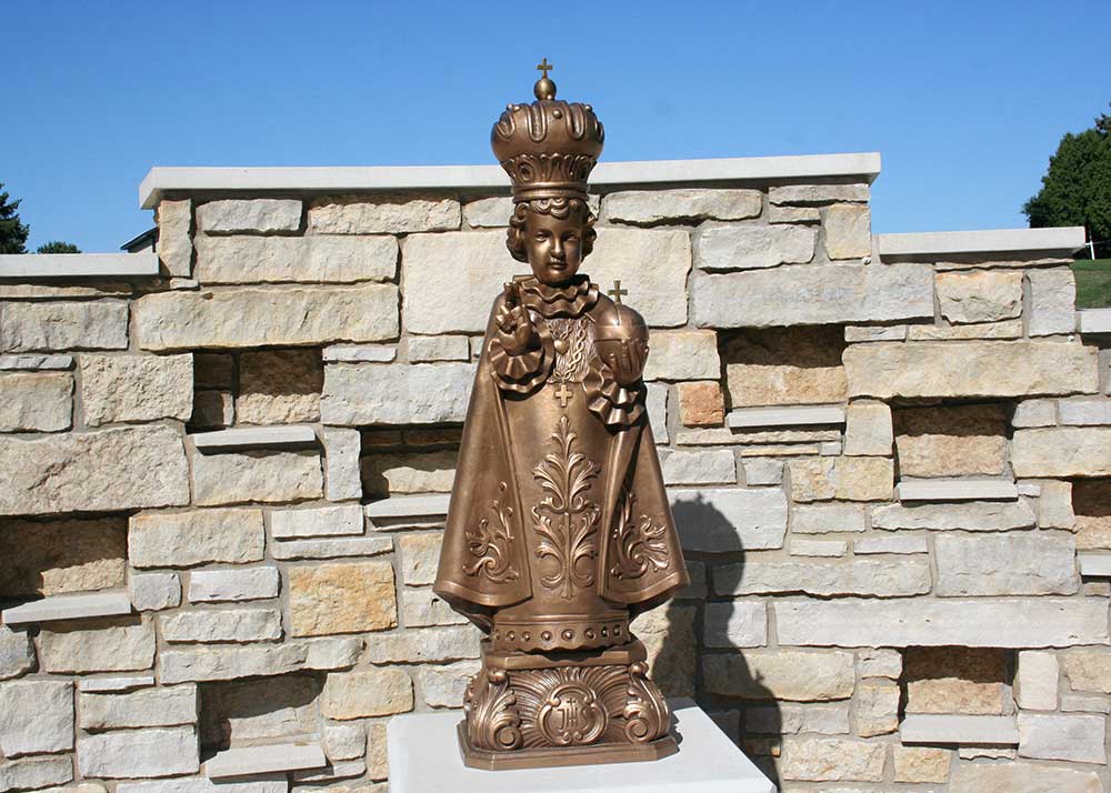 Infant of Prague Prayer Station on the grounds of the Carmelite Campus